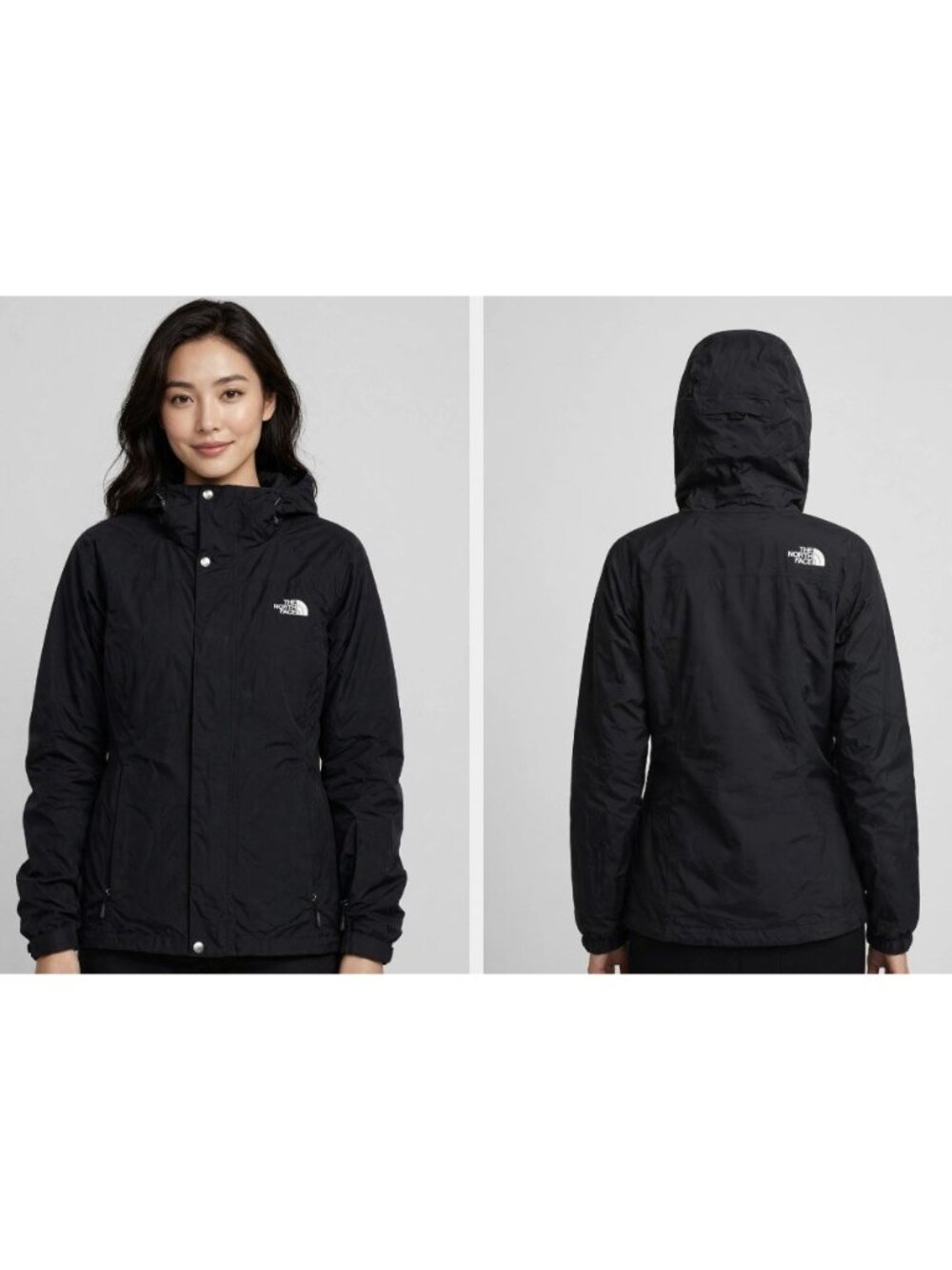 The North Face Triclimate 3-in-1 Black Zip Hooded Jacket + Insulated Jacket